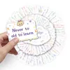 10/50pcs Motivationsphrasen Aufkleber inspirierender Leben Zitate DIY Stationery Laptop Studienraum Scrapbooking Graffiti -Abziehbilder