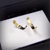 Designer Letter Stud Earring Fashion Jewelry Women Ear Studs Män örhängen Guld mässing Material Luxury Boucles D Oreilles