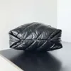 10A sac à main en cuir véritable chaîne sac à bandoulière femme sac fourre-tout sac de créateur de balle grande capacité sacs à provisions cordon design écrasement fourre-tout sacs à bandoulière