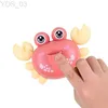 Elektrische/RC Tiere Baby Crling Krabbe Spielzeug Tanzen Mobile Spielzeug Aufziehen Gehen Geschenk YQ240402