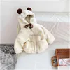 Hoodies Sweatshirts Milancel Winter Kids Fur Foding Girls Fleece Girs Hooded Outfit 211111104244978 Drop Delivery Baby Maternity Clot Dhpojj