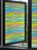 Fönsterklistermärken målade glaspasta konstfilm elektrostatisk icke-vidhäftande matt självhäftande pappers toalett ogenomskinlig ljus htv