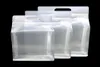 High Quality Multi Size Mylar Glossy Clear Stand Up Gusset Side Zip Lock Bag with Hang Hole Whole8283585