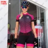 Sets ODA Women's Cycling Jersey New Team Pro Triathlon Women's Short Sleeve Jumpsuit Cycling Jersey Tights Lycra Cycling Jersey