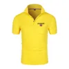 Men's new t-shirt classic short sleeved polo shirt summer casual T-shirt button up collar super large M-3XL casual polo shirt