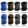 Bandanas épais chapeau écharpe ensemble Protection contre le froid couleur unie polaire chaud bonnets bonnet femmes hommes