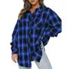 Chemise 2024 Automne/Hiver Nouveau À Carreaux Femmes Casual Cardigan À Manches Longues Plaid Petit Haut 1 6UZY