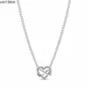 925 Sterling Silver Charm for S925 Silver Necklace Sparkling Heart Shape Round Temperament Female Personality Clavicle Chain DIY Accessories Basic Chain Necklace