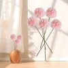 装飾的な花5xシルクchrysanthemum ball for house decorationキッチンの家の装飾のためのリアル