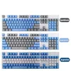 Tangentbord 104st PBT/ABS Transparent tangenttäckning OEM -profil för mekaniskt tangentbord Dual Lens Backlight Universal Replacement Key Cover KITL2404