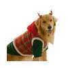 Vêtements pour chiens gros vêtements de Noël hiver huskies dorés huskies labrador moyen et grand gilet en coton