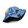 Bérets Coton Graffiti Print Bucket Hat Fisherman Outdoor Travel Travel Sun Cap chapeaux pour hommes et femmes 338