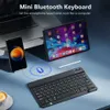 Keyboards Spanish French Bluetooth wireless keyboard Azerty Russian is suitable for iPad Mac PC tablet phone laptop and mouse mini computersL2404