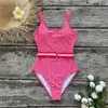 Damskie stroje kąpielowe 2022 NOWOŚĆ One Piece Swimsuit Seksowne kreskówki nadrukowane stroje kąpielowe Kobiet Kąpiec Batching Backless Monokini Swimsuit Kobieta J240403