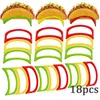 Platten Single Taco Halter Stand Set 6/12/18 PCS Rack Kunststoff Hartes oder Weichschale klein für die Party Dienstag