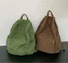 Рюкзак Американский стиль Колледж Мужские женские рюкзаки Сплошной цвет Холст Маленькая сумка