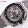 Custom AP Armband Uhr Royal Oak Offshore 26400 Herren Uhr Chronograph Automatische mechanische Schweizer Uhr Sport Freizeit Uhr Luxusstock 44mm