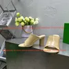 Slippers Spring And Summer Fashionable High Thick Heel Open Toe For Women With Genuine Leather Fish Mouth Lazy Kicks