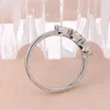 Klusterringar Fashion Jewelry for Women Cubic Zirconia Silver Color Charm Romantic Bridal Wedding Ring Engagement Anello 1033