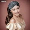 Hair Clips HNYYX Crystal Headband Vintage Accessories For Women Leaf-Shaped Pieces Bride Wedding Headwear Party Headdress A125