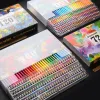 Pencils Brutfuner 48/72/120/160/180 Color Professional Oil Color Pencils Set Wood Soft Watercolor Pencil for Drawing Sketch Art Supplies