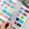 Notebooks Seamiart Potentate Color Test Draw Disegno Card Notebook 300gsm Libri da colorare di carta di cotone per penna a matita color acquerello