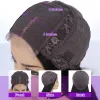 Perücken Wignee Lange gerade Perücken für Frauen menschliches Haar 24 Zoll kostenlos Teil 4x4 Spitzenverschluss