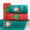 Serviette joyeux Noël salle de bain absorbant des serviettes de bain microfiber