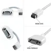 Mini DVI do VGA Adapter Mini-DVI Mężczyzna do VGA Kobiet Monitor Kabel wideo do Apple MacBook White