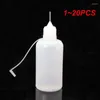 Storage Bottles 1-20PCS Set 5/10/20/30/50/100ML Needle Tip Glue Applicator Bottle For Paper Quilling Scrapbooking Craft Tool