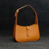 Designer le Bags mode 5A7 dames schoudertas metalen logo lederen onderarm tas zwart witte draagbare rondzwervende tas