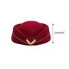 Berets Performance Costume Accessories Work Cap Stewardess Hat Beret Air Hostesses Party Hats