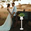 Titulares de vela Plástico Roman Pillar Creatando vaso de flores Stand de casamento