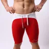 Roupas de banho multifuncionais vestem shorts masculinos calçados de banho de banho longos baús de natação Longo Borda de natação sexy boxer de natação