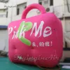 Çekici büyük reklam şişme çanta modeli pembe çanta replika havası havaya uçurma alışveriş çantası balonu olay için