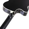 Guitar Thin Body Guitar Acoustic Electric Guitar 6 String 40 Inch Acoustic Guitar Full Basswood Black Folk Guitar with EQ