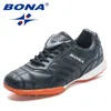 미식 축구 신발 Bona 2024 디자이너 야외 비 슬립 브레이어블 클래식 클래식 소사이어스 남성 부츠 전문 스니커즈 Mansculino