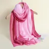 Шарфы Летнее поступление, модный шифоновый градиент цветов, жоржет, женский шелковый шарф длиной 90-180 см, длинный газовый шарф