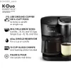 Makerzy kawy K-Duo Essentials Black Single Service K-Cup Pod kawą maszyna czarna Y240403CHYZ
