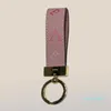 Luxury Keychains Men Keyring Brown Leather Keychain Designer Key Chain Holder Brand Dragonne Multicolor Women for Porte Gift