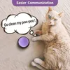 コミュニケーション用の犬アパレル録音可能ボタンペットトレーニングブザートーキングボタンセット面白いギフト4PCS