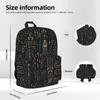 Backpack Royal Alien Hiéroglyphics Backpacks Boy Bookbag Students Sac à école Cartoon Rucksack Travel Touple Grand Capacité