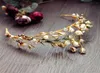 Whole Wedding Bridal Crown Tiara Rhinestone Headpiece Crystal Headband Gold Pearl Princess Queen Hair Jewelry Crown Headdress 9224650