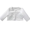 Jackets 1-12yrs 3/4 Sleeve Pearl Girls Cardigan White Sweet Thin Jacket Children Coat 2 3 4 5 6 7 8 9 10 Years Old Kids Clothes 215383