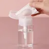 Bottiglie di stoccaggio 30 pezzi 60-200 ml pompa vuota trasparente a spinta verso il basso con coperchio ribaltabile contenitore per cosmetici per struccante toner per la pelle smalto