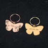 Dog Tag Customizable Collar Tags Butterfly Pendant For Dogs Medal With Engraving Name Personalized Number Kitten Puppy Accessories