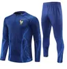 2023 24 25 French tracksuit soccer jersey BENZEMA MBAPPE equipe de Full Sets kids Men 23/24 Paris Football training suit Half pull Long sleeve chandal futbo