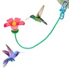 Altre forniture per uccelli alimentatore portatile Grollo giocattolo interattivo Training Flower Shape Cappello Clip Hummingbird Garden Supplie