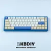 Keyboards KBDiy 140 key/set GMK Soymilk PBT key cover Cherry Profile Korean Japanese mechanical game keyboard custom key coverL2404