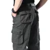 Pantalon masculin coton pur lâche plus taille camouflage camouflage cargo